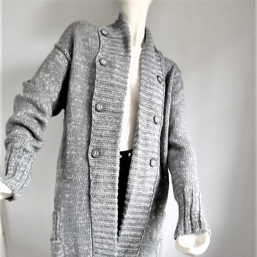 CONCEPT CREA  LONG KNIT COAT WOOL/MOHAIR, ACRYL/NYL NWT